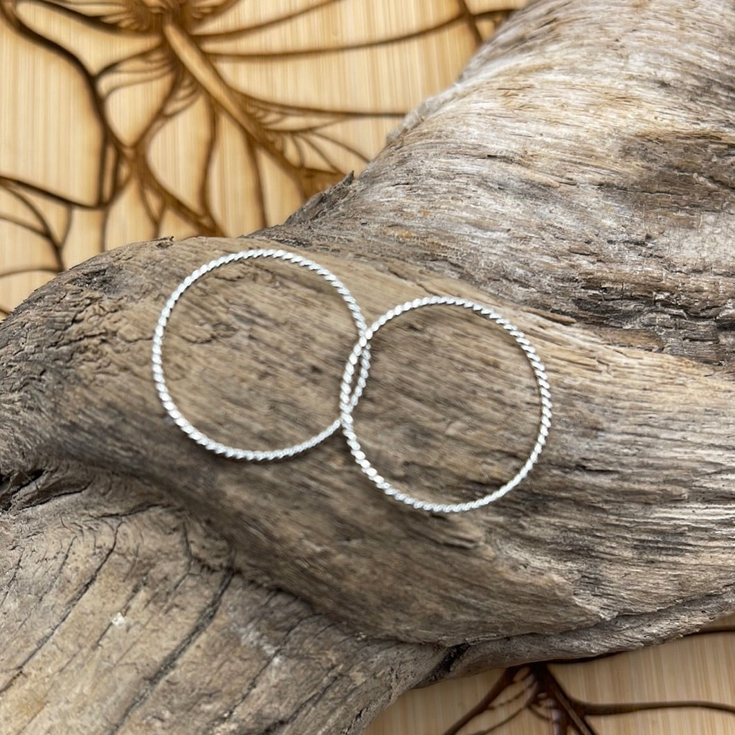 .925 Sterling Silver Twisted Stacking Ring