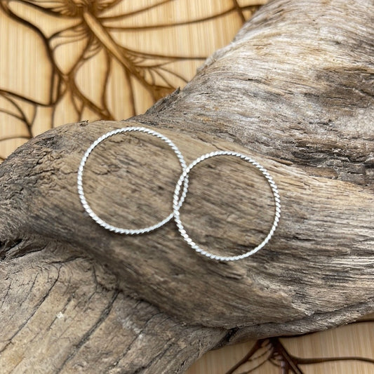 .925 Sterling Silver Twisted Stacking Ring